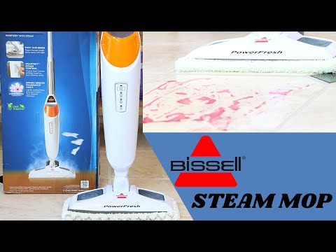 BISSELL PowerFresh Steam Mop Review / How To Assemble And Use / Clean And Sanitize hard floors