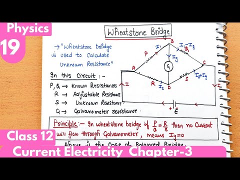 19) Wheatstone Bridge| Current Electricity Class12 Physics chapter-3| #jee #neet #physics #class12