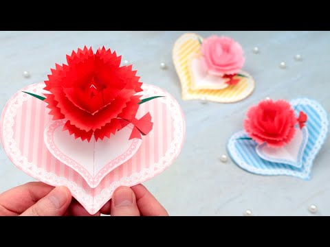 Easily Create a Carnation Popup Card with Detailed Instructions.