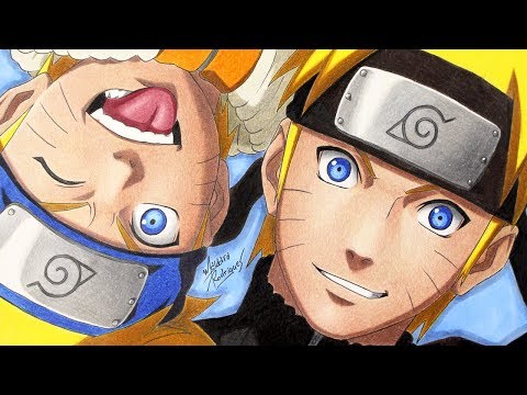 DESENHANDO NARUTO COM LÁPIS DE COR