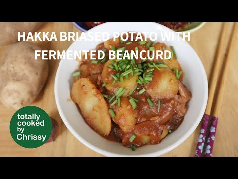 Hakka Braised Potato with Fermented Beancurd, easy vegan recipe