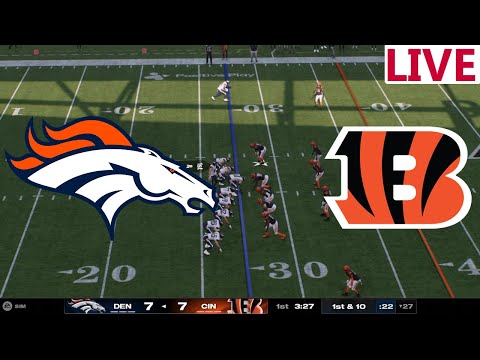 🔴LIVE🔴 Denver Broncos VS Cincinnati Bengals / Week 17/NFL SEASON /Madden NFL 25