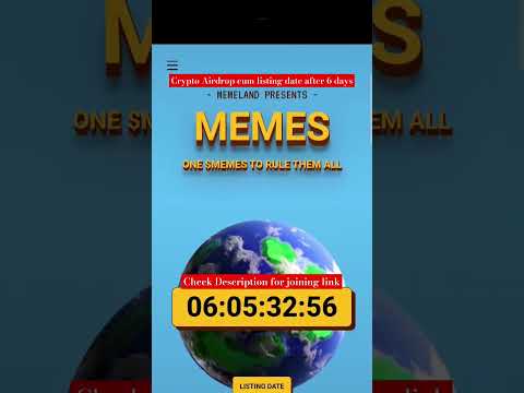 Memes token airdrop & listing in 6 days #cryptocurrency