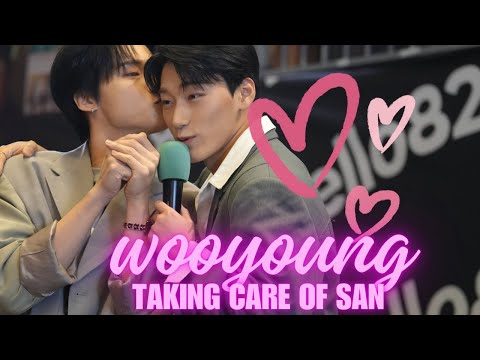 wooyoung taking care of san ♡ #woosan