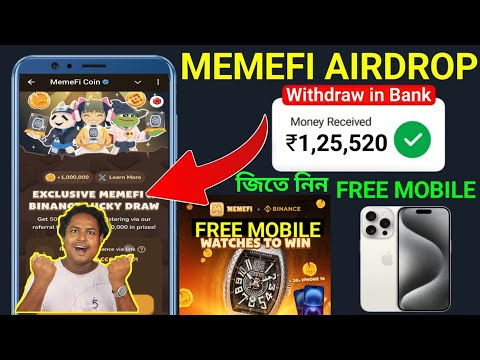 Exclusive Memefi X Binance Lucky Draw | Enter your Binance ID | Memefi New Update Today