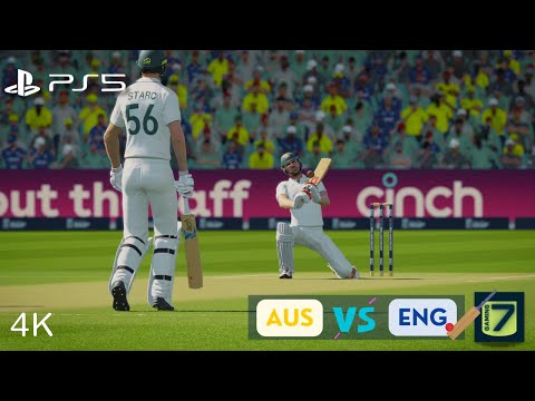 [PS5️⃣]🏏It sounded good !!!🔹🇦🇺 Aus Vs Eng🔹#Cricket 24🔹4k🔹#Gameplay🔹60FPS🔹Test