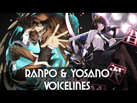 Ranpo & Yosano Voicelines from Bungo Tales