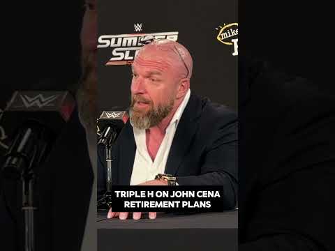 Triple H on John Cena retirement plans #tripleh #johncena #wwe #summerslam