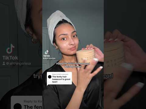 trying fenty hair homecurl defining cream