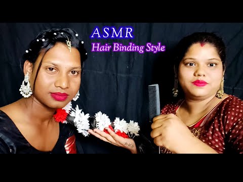 ASMR~ Doing My Elder Bro Hair Transformation Binding Style|| (Tingle's) @asmrsangi7044 🌹👧❤️