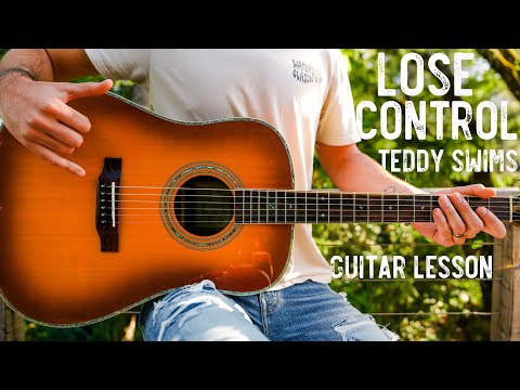 Lose Control Teddy Swims Guitar Tutorial // Lose Control Guitar Lesson #1042