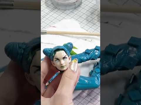 I painted a figure of Jorin Kujo with a brush