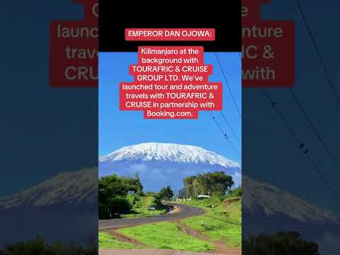 Kilimanjaro at the background with TOURAFRIC & CRUISE GROUP LTD.