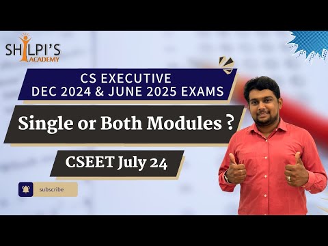 CS Executive register for single or both modules