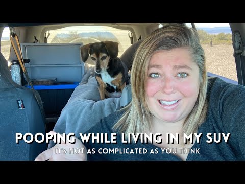 How I POOP living in my SUV | my favorite camping bathroom method for full time travel