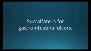 How to pronounce sucralfate (Carafate) (Memorizing Pharmacology Video Flashcard)