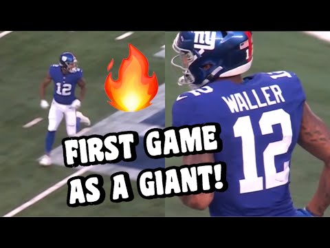 Darren Waller FIRST GAME with the Giants 🔥 Giants Vs Panthers NFL Preseason Highlights