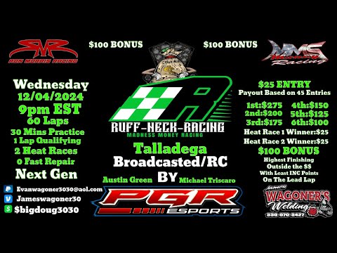 Ruff Neck Racing | Madness Money Racing | Talladega Superspeedway | PGR eSports