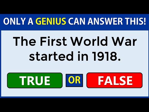 True or False Quiz | Only A Genius Can Score 100% #challenge 13