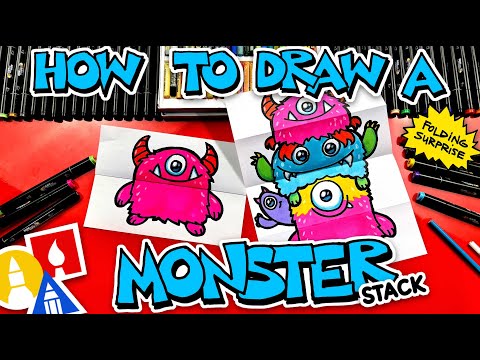 How To Draw A Monster Stack Folding Surprise