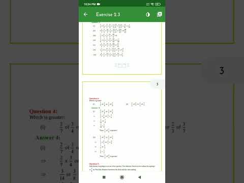 Class 7 Maths Chapter 2 Fractions and Decimals Exercise 2.3 Solution #mathproject #mathideas