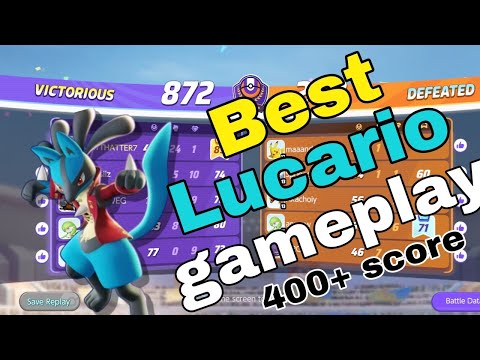 Best Lucario Gameplay in Master Pokemon unite by mh games|Subscribe for more