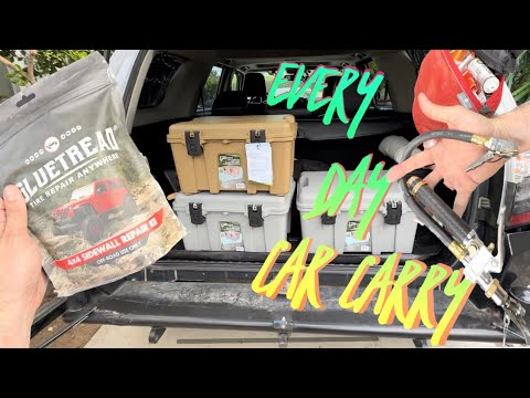 EDCC WHAT’s IN THE TRUNK Costco CoHo Bin 4Runner loadout