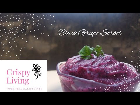 Instant Black Grape Sorbet Recipe