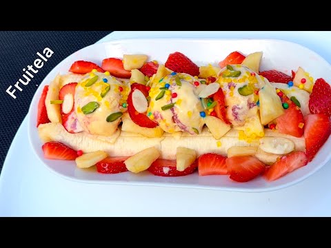 2 minute Easy dessert | ultimate Banana Split | Fruits Split recipe #dessert