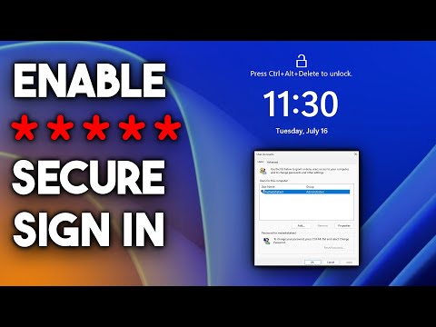 How To Enable Secure Sign-In Option on Windows 11