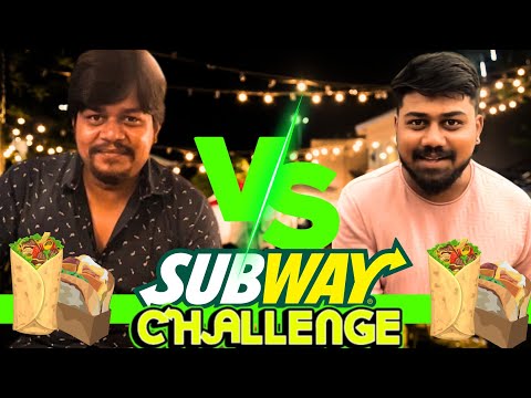 Subway Chicken Sandwich Challenge...🤗 | ಹೇಮು ಶಾಕ್ ಆಗ್ಬಿಟ್ಟ | Likhith Shetty Vlogs