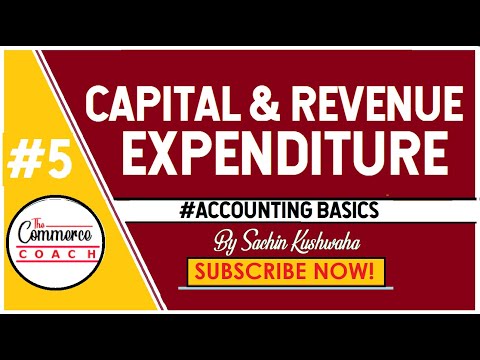 Capital and Revenue Expenditure ca foundation cma foundation bcom fyp class 11 hindi the commerce