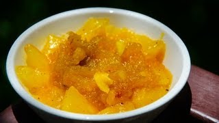 Pumpkin Halwa with Apple - By Vahchef @ Vahrehvah.com