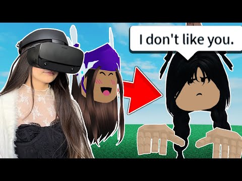 I Became WEDNESDAY ADDAMS in Roblox Vr Hands!  (FACECAM)