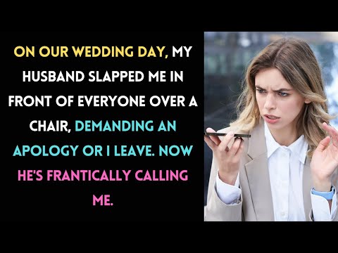 Husband Slaps Me on Wedding Day Over a Chair, Now He's Desperately Calling Me...