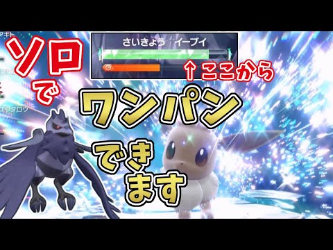 【ポケモンSV】最強星7イーブイ　アーマーガアでテラスタル後ソロワンパン狙い攻略！[テラレイド攻略・対策]