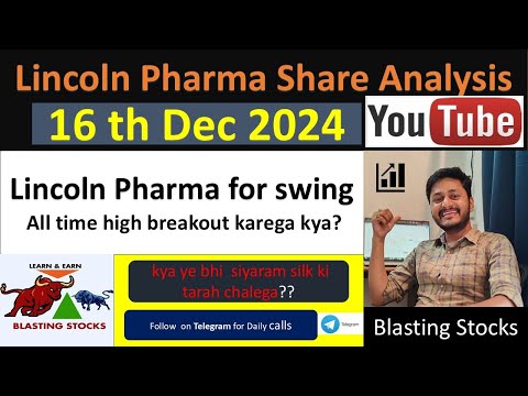 Lincoln Pharma stock for swing #swingtrade #stockinvestment #dividend #multibaggerstock #niftycrash