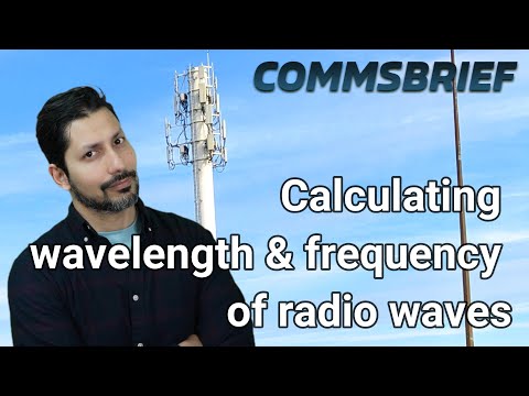 How to calculate wavelength and frequency of radio waves?