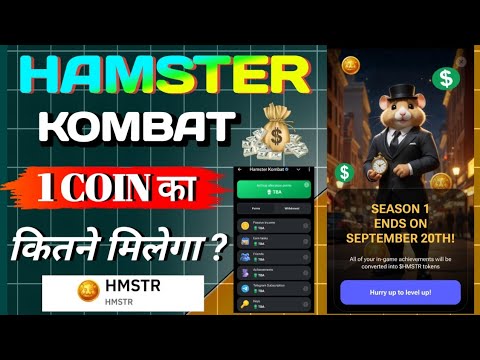 Hamster Kombat में किसका Kitna पैसा मिलता है.! 🔥Which coin do you get money for? ON SEPTEMBER 20TH!