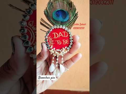 Brooch pin for MOM❤️ DAD #shortfeed #shortsviral #shortvideos #brooch #momtobe #babyshower