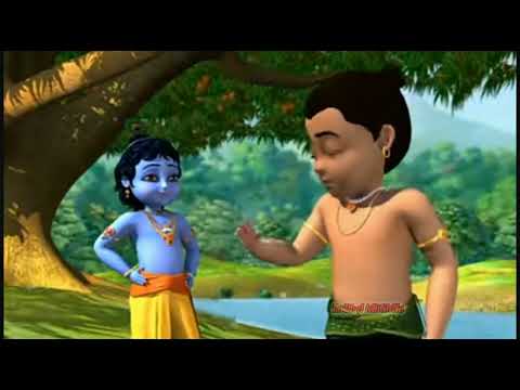 Story of cute 🥰 little krishna ❤️🙏|Collecting fruits for their friends 🙏😍|#cartoon#ytvideo#trending