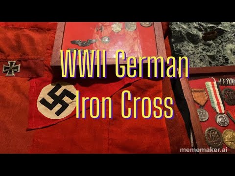 Original WWII German Iron Cross High Nazi Medal for Bravery Deumer Example Rare Iron Cross Screwback