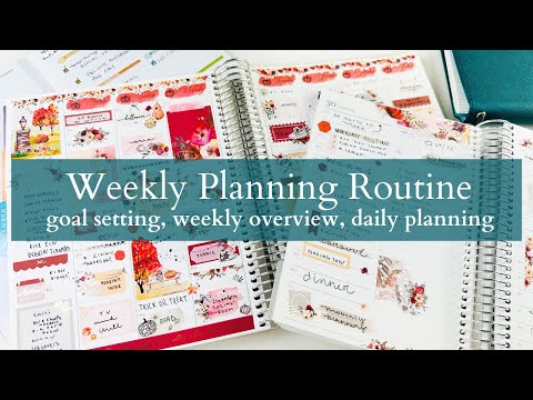 Weekly Planning Routine | Throwback Planning Style! Memory style stickers in a functional spread!