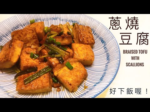 Braised tofu with green onions l A home-cooked dish that everyone in our family likes. Super meal!