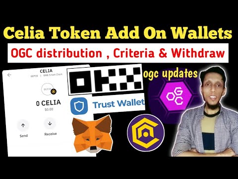 How To Add Celia Contract Address On Wallet | OGC Network Update | Celia Mining App New Update