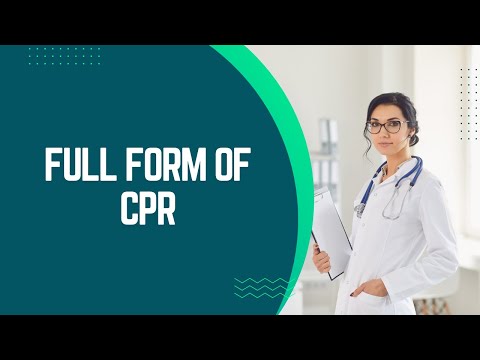 Full Form of CPR| What is CPR Full Form | CPR Abbreviation