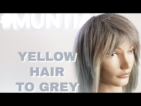 HOW TO TONE HAIR TO GREY/SILVER WHEN ITS YELLOW