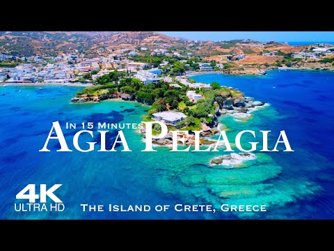 AGIA PELAGIA 🇬🇷 Αγία Πελαγία Drone Aerial 4K | Crete Κρήτη Ελλάδα Greece