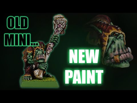 Painting one of my FAVORITE Models! Orc Shaman Tutorial - Warhammer Fantasy Old World