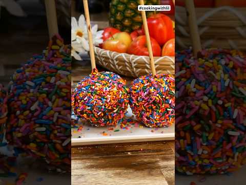 ASMR Chocolate Apple #shorts